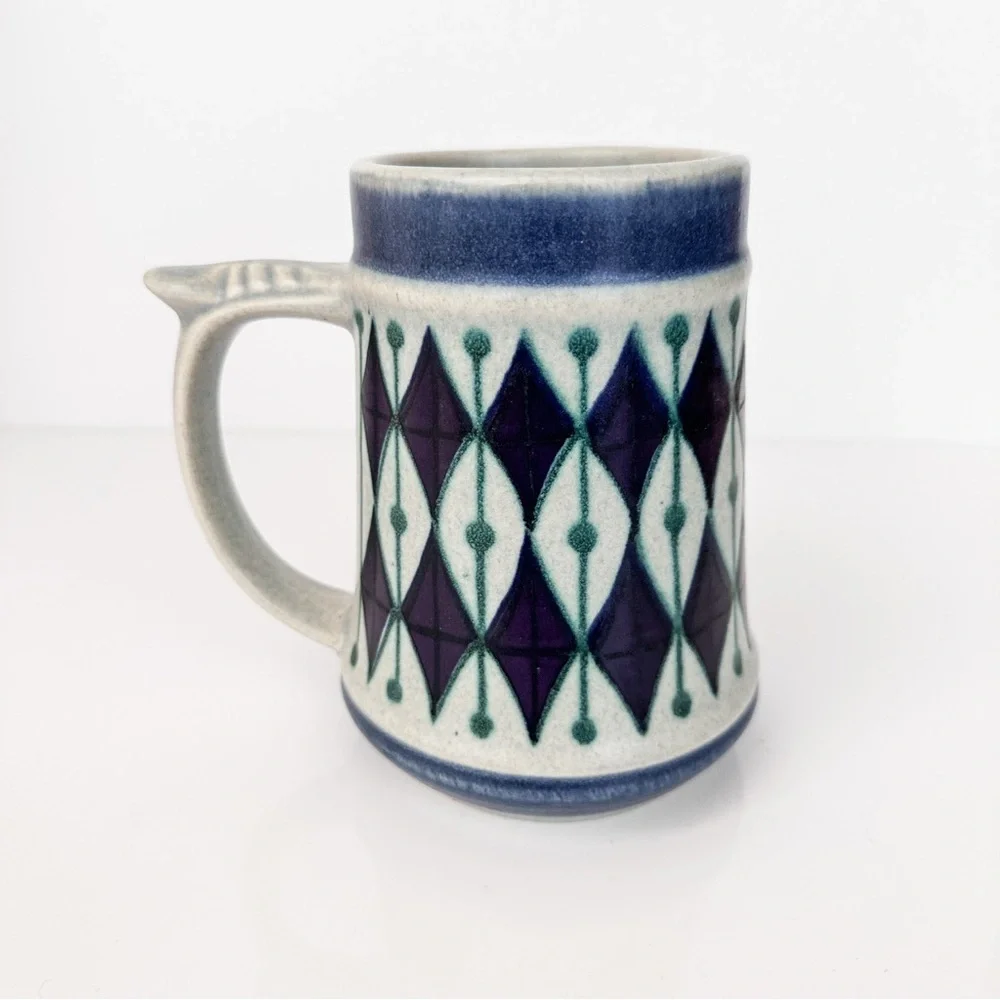 Vintage Jasba Keramik German Stoneware Beer Stein Mug Marked 400 814 W. Germany